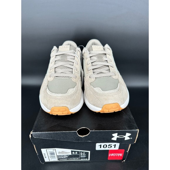 Under Armour UA Edge Suede Mens 8.5 Brown Tan Running‎ Shoes 3027731-201 New Box main image 8
